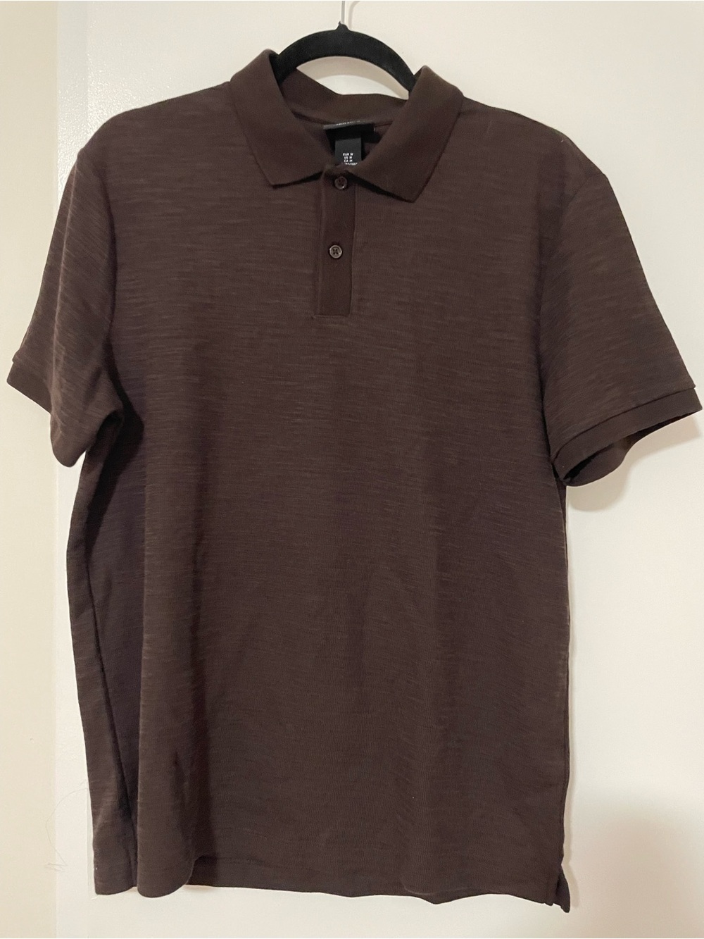 H&M Men's Dark Brown Polo Shirt